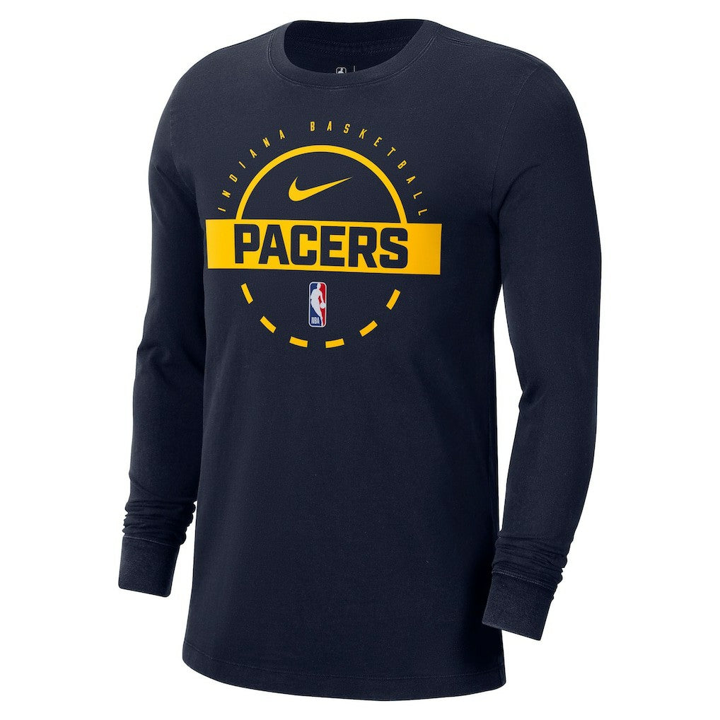 Nike - Indiana Pacers Authentic Long Sleeve Practice T-Shirt - Navy