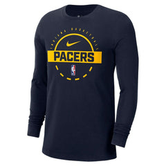 Nike - Indiana Pacers Authentic Long Sleeve Practice T-Shirt - Navy