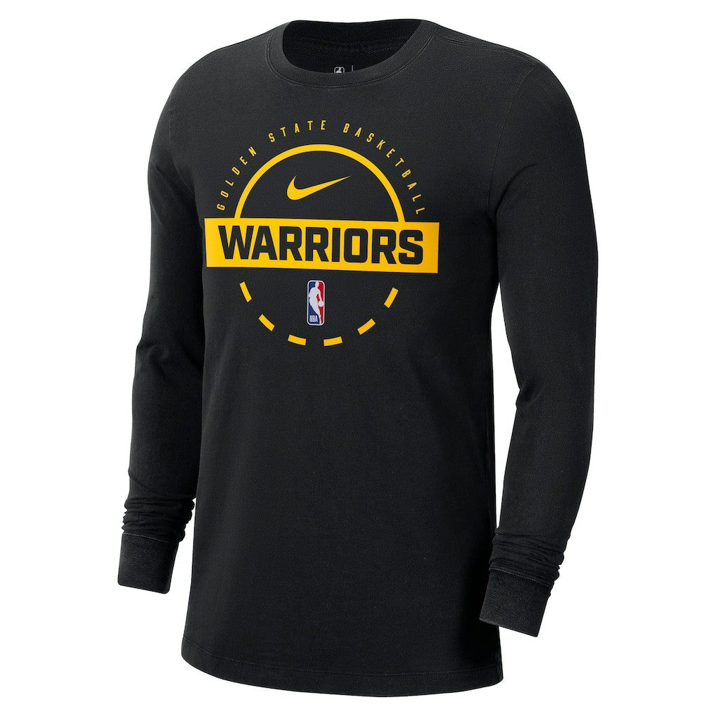 Nike - Golden State Warriors Authentic Long Sleeve Practice T-Shirt - Black