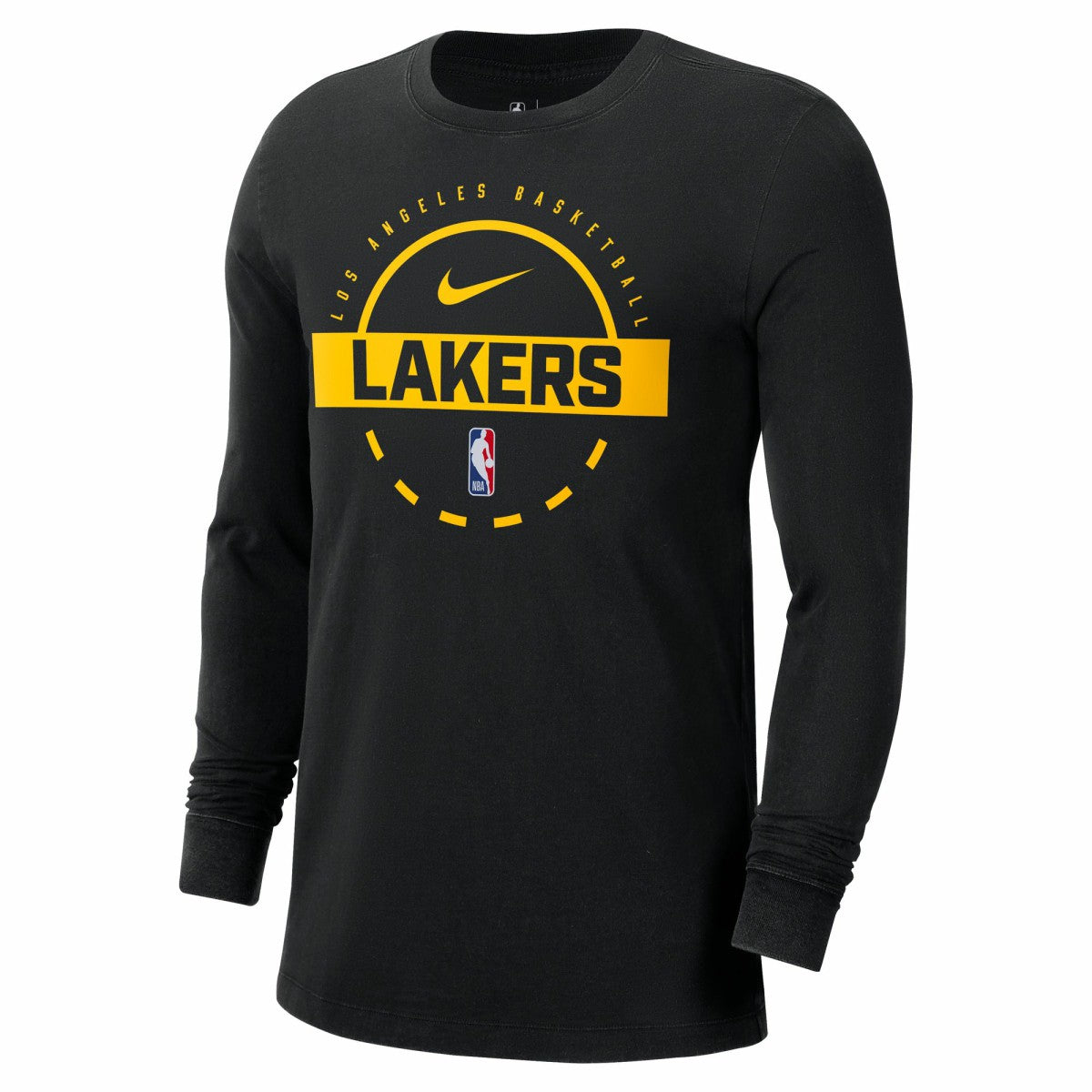 Nike - Los Angeles Lakers Authentic Long Sleeve Practice T-Shirt - Black