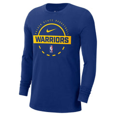 Nike - Golden State Warriors Authentic Long Sleeve Practice T-Shirt - Royal