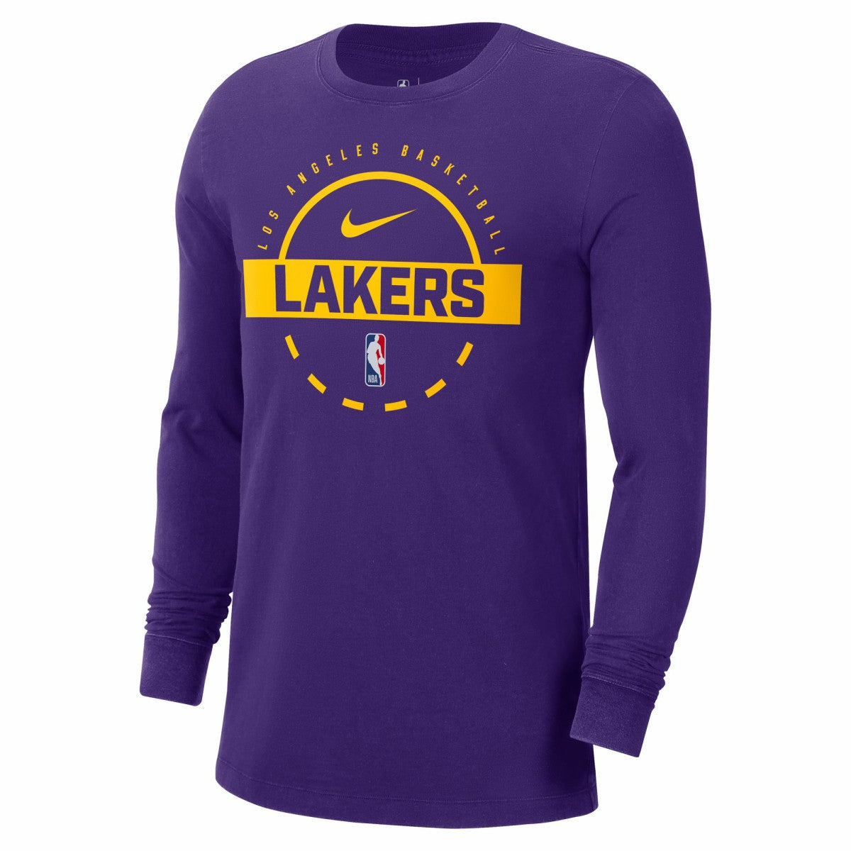 Nike - Los Angeles Lakers Authentic Long Sleeve Practice T-Shirt - Purple