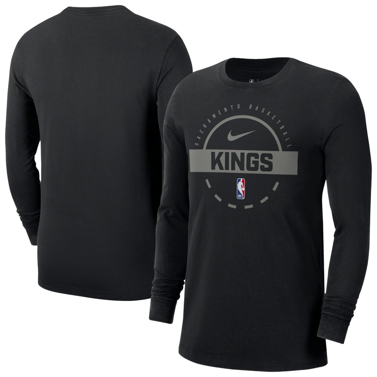 Nike - Sacramento Kings Authentic Long Sleeve Practice T-Shirt - Black