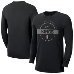 Nike - Sacramento Kings Authentic Long Sleeve Practice T-Shirt - Black