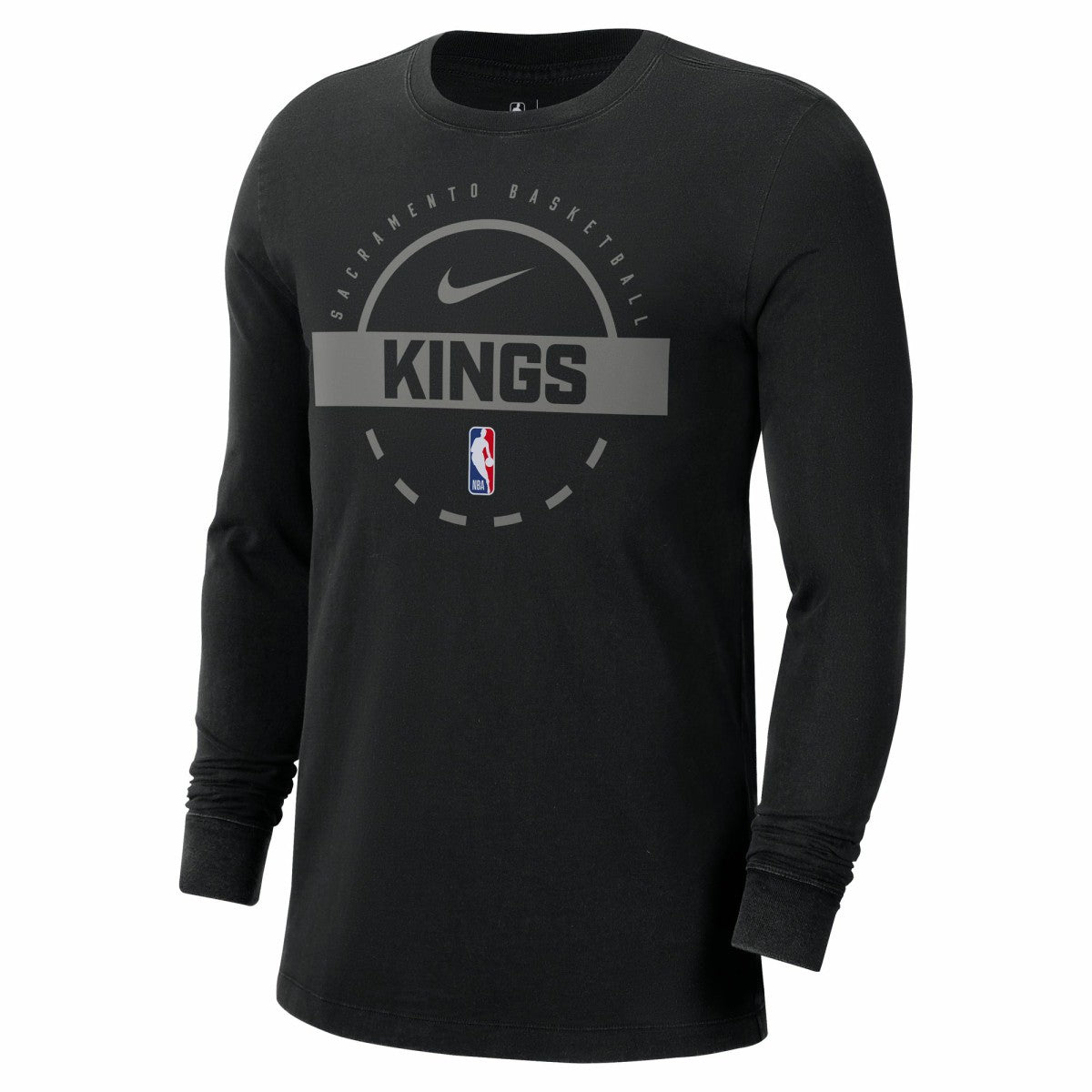 Nike - Sacramento Kings Authentic Long Sleeve Practice T-Shirt - Black