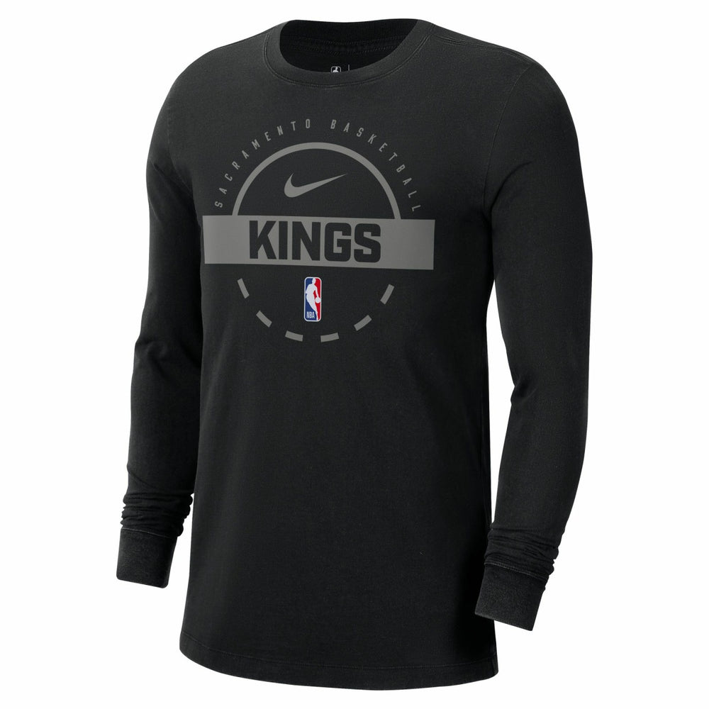Nike - Sacramento Kings Authentic Long Sleeve Practice T-Shirt - Black