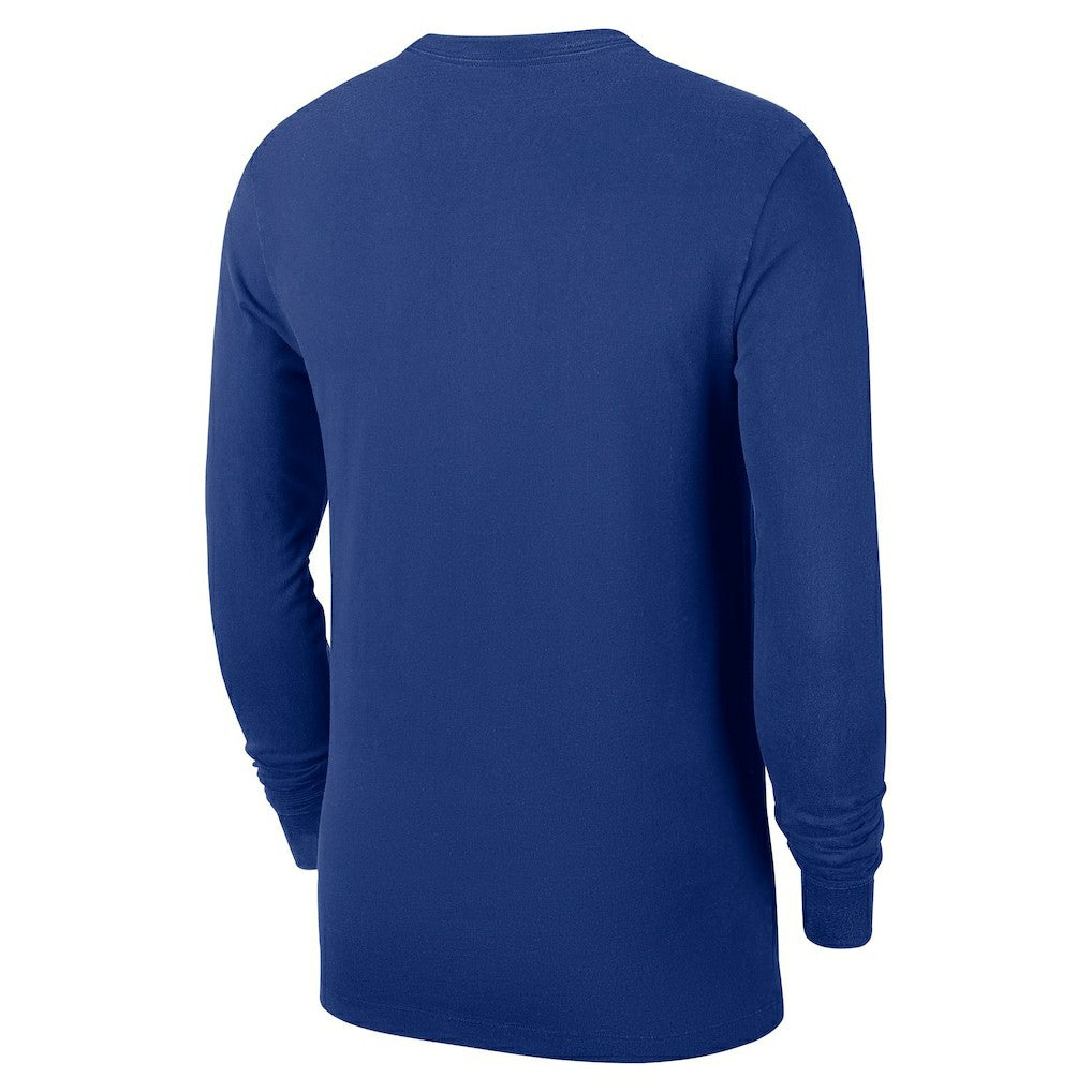 Nike - New York Knicks Authentic Long Sleeve Practice T-Shirt - Blue