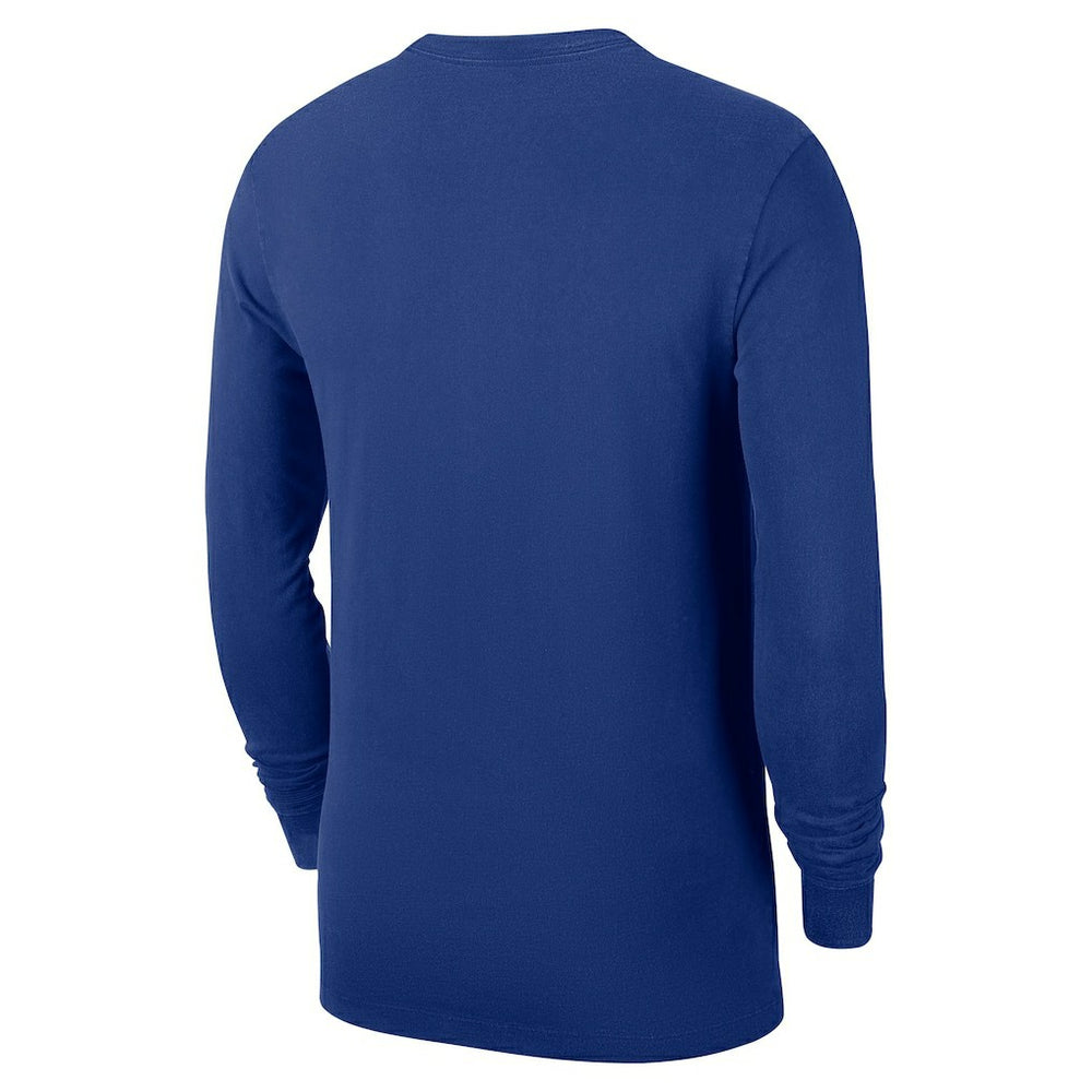 Nike - New York Knicks Authentic Long Sleeve Practice T-Shirt - Blue