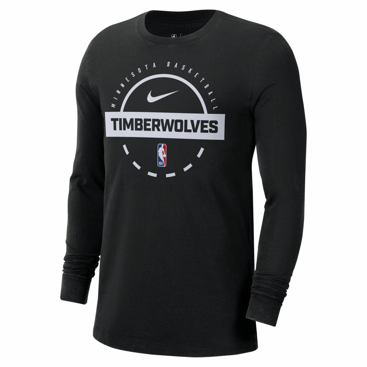 Nike - Minnesota Timberwolves Authentic Long Sleeve Practice T-Shirt - Black