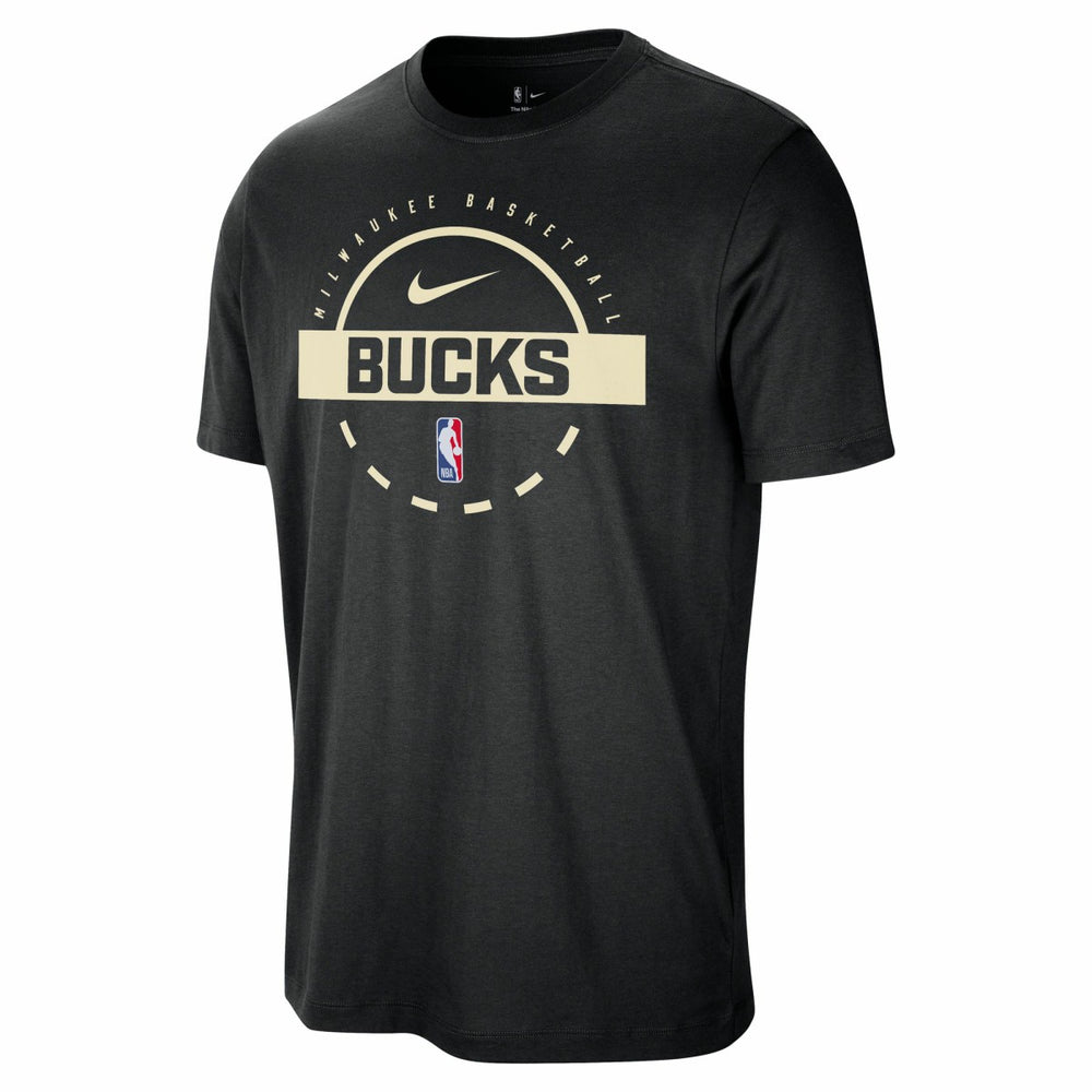 Nike - Milwaukee Bucks Authentic Practice T-Shirt - Black
