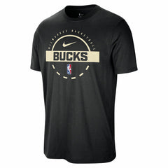 Nike - Milwaukee Bucks Authentic Practice T-Shirt - Black