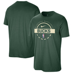 Nike - Milwaukee Bucks Authentic Practice T-Shirt - Hunter Green