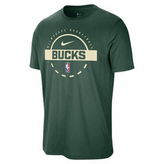 Nike - Milwaukee Bucks Authentic Practice T-Shirt - Hunter Green