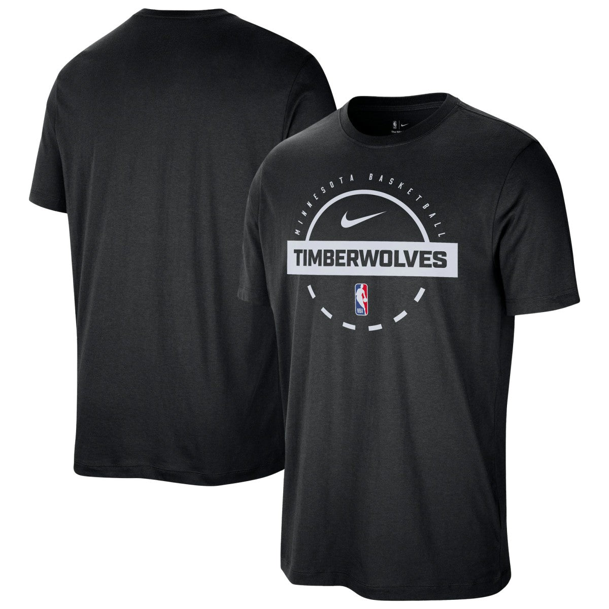 Nike - Minnesota Timberwolves Authentic Practice T-Shirt - Black