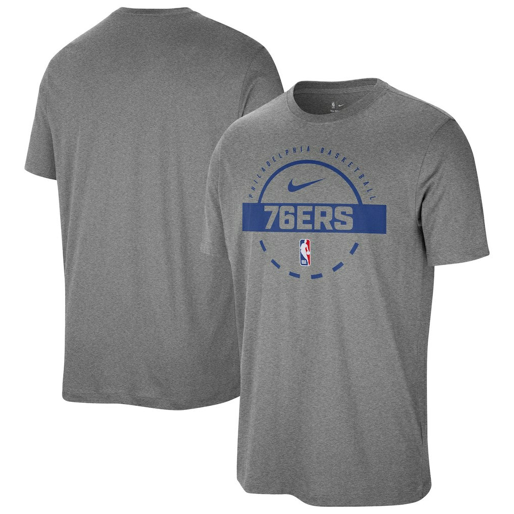 Nike - Philadelphia 76ers Authentic Practice T-Shirt - Charcoal