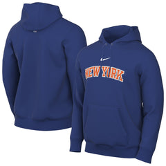 Nike - New York Knicks Sportswear Essential Wordmark Club Hoodie - Blue