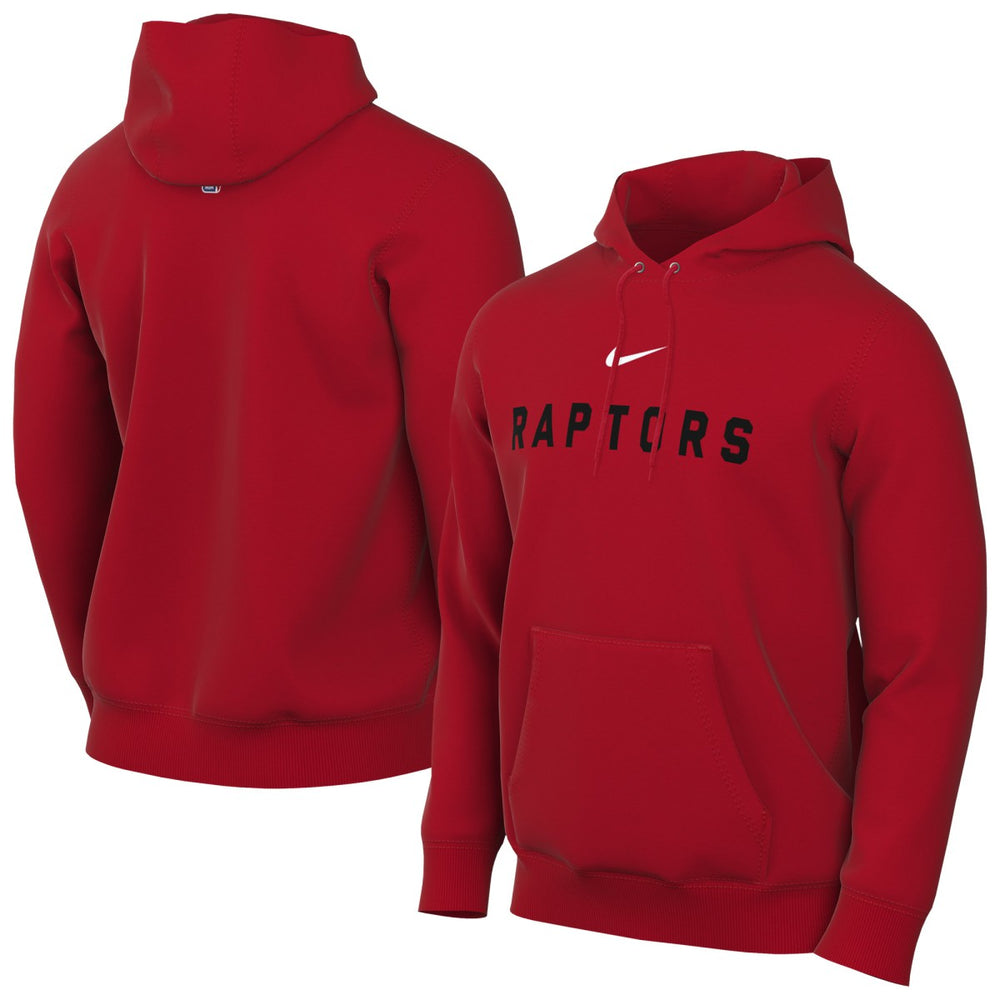 Nike - Toronto Raptors Sportswear Essential Wordmark Club Hoodie - Red