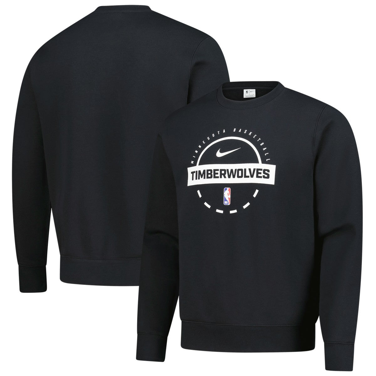 Nike - Minnesota Timberwolves 2025/26 Authentic Practice Club Sweatshirt - Black