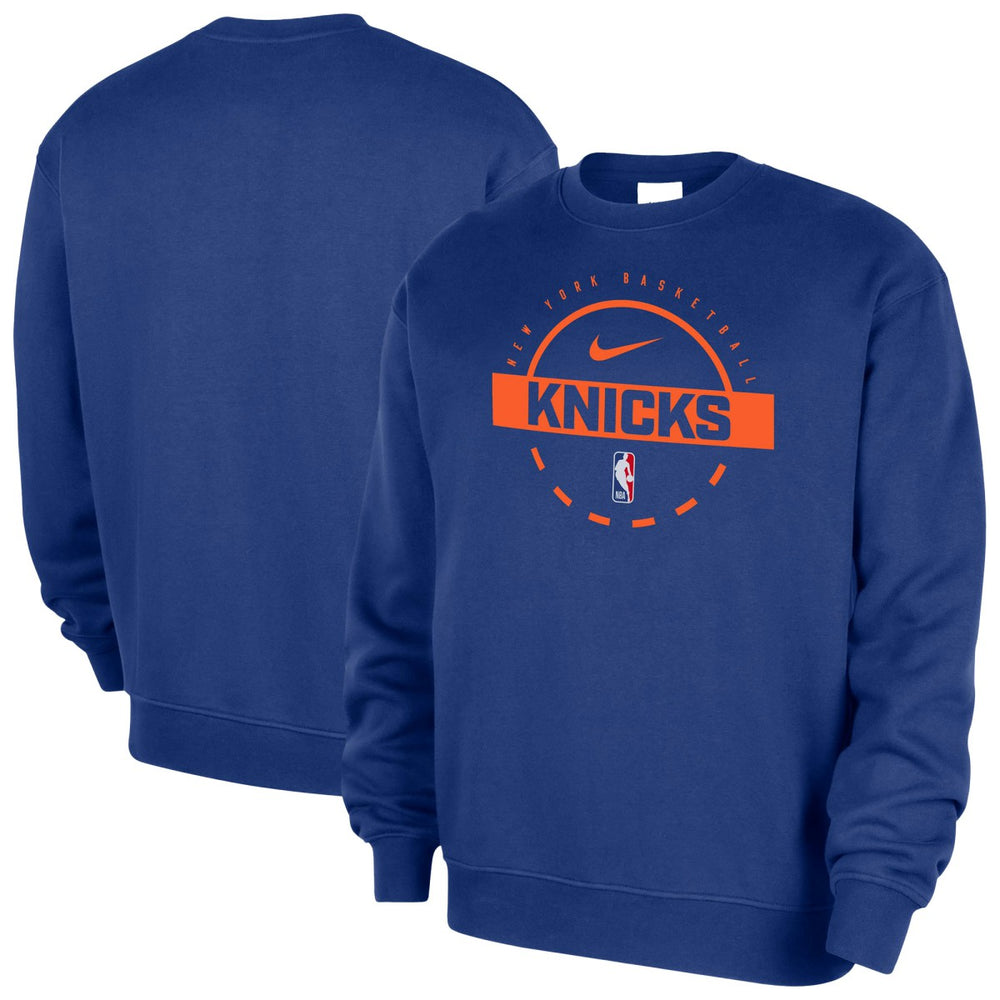 Nike - New York Knicks 2025/26 Authentic Practice Club Sweatshirt - Blue