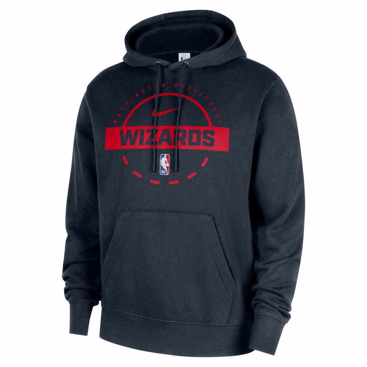 Nike - Washington Wizards 2025/26 Authentic Practice Club Pullover Hoodie - Navy
