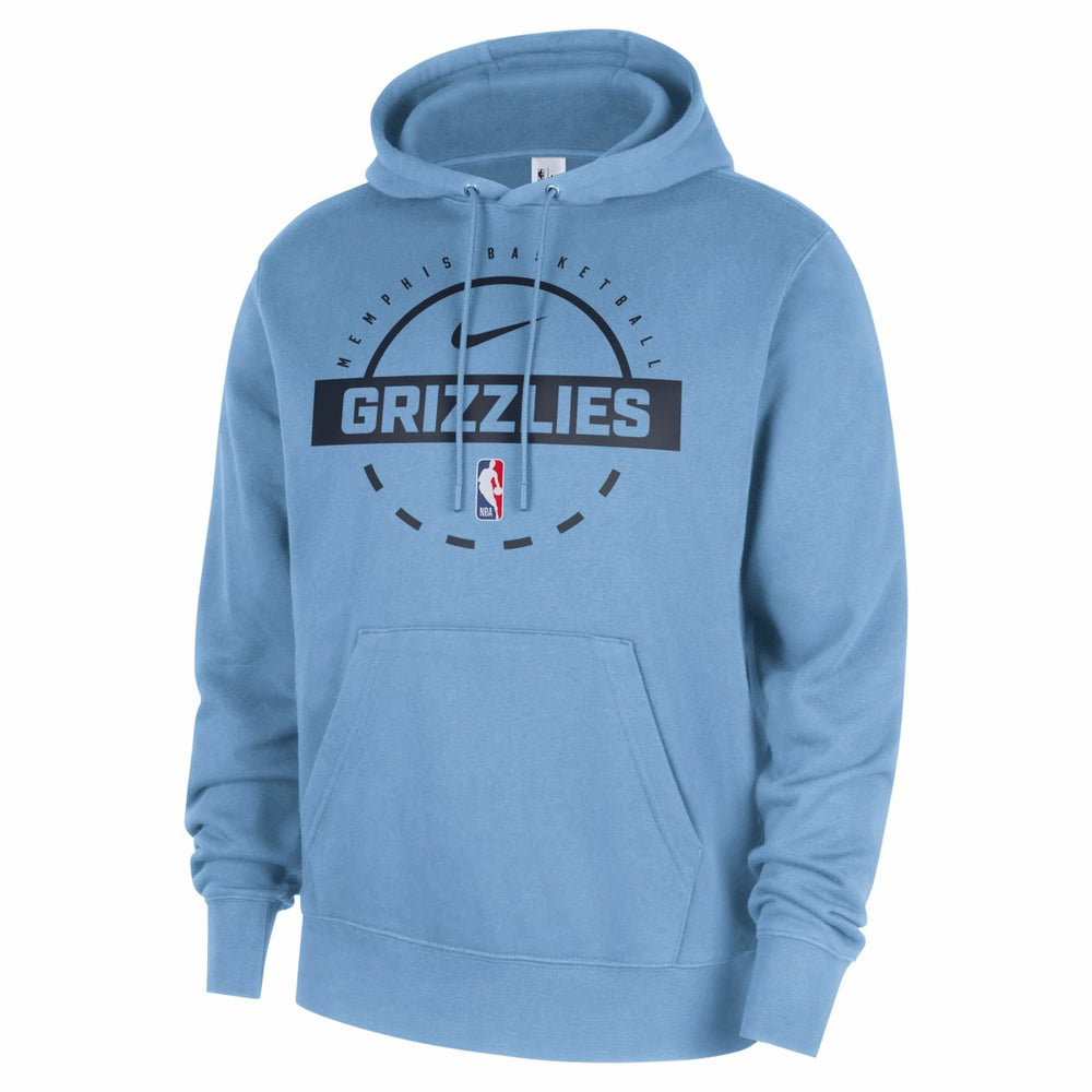 Nike - Memphis Grizzlies 2025/26 Authentic Practice Club Pullover Hoodie - Light Blue