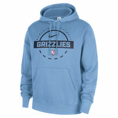 Nike - Memphis Grizzlies 2025/26 Authentic Practice Club Pullover Hoodie - Light Blue