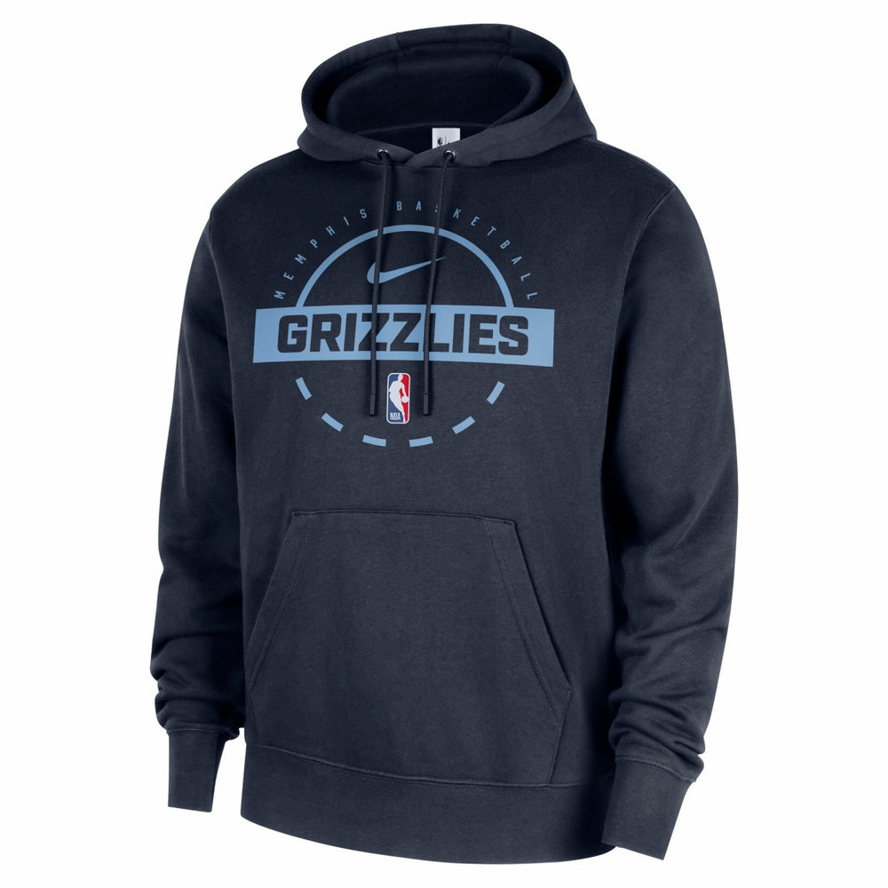 Nike - Memphis Grizzlies 2025/26 Authentic Practice Club Pullover Hoodie - Navy