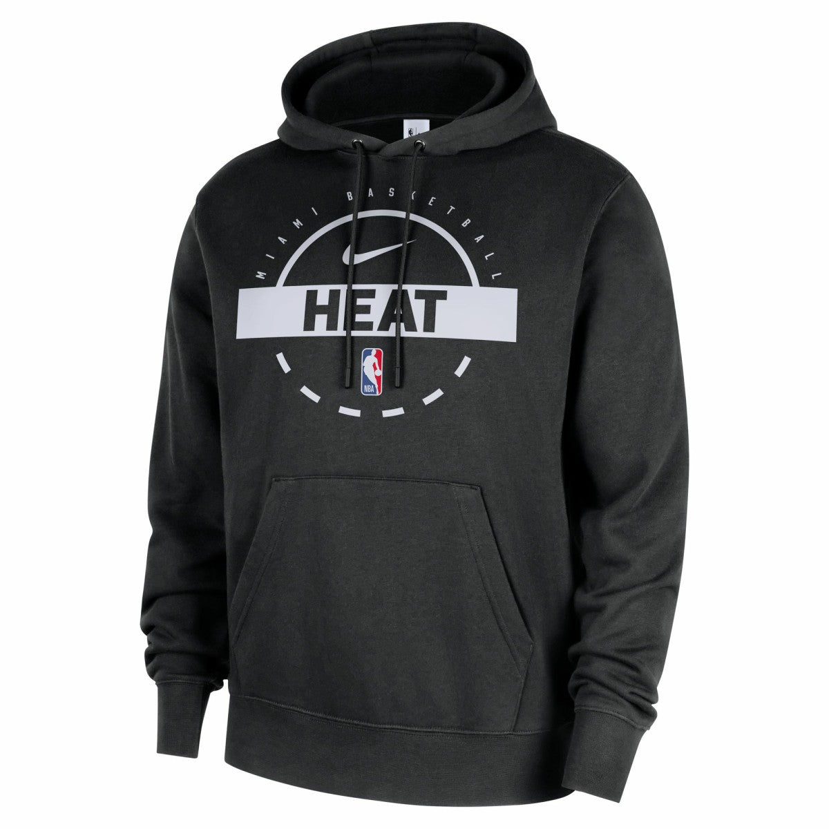 Nike - Miami Heat 2025/26 Authentic Practice Club Pullover Hoodie - Black