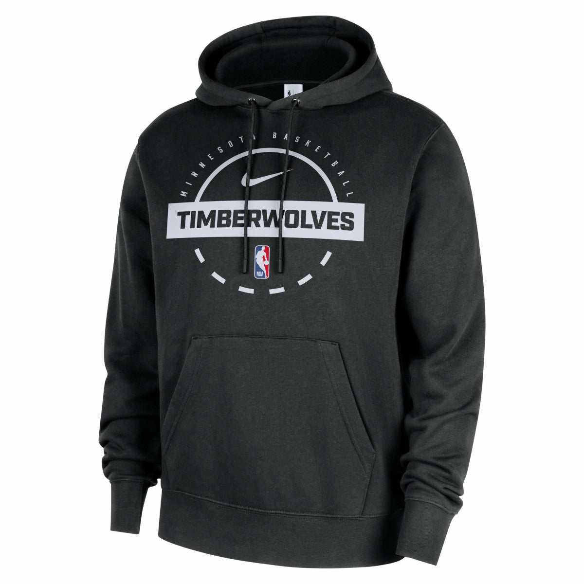 Nike - Minnesota Timberwolves 2025/26 Authentic Practice Club Pullover Hoodie - Black