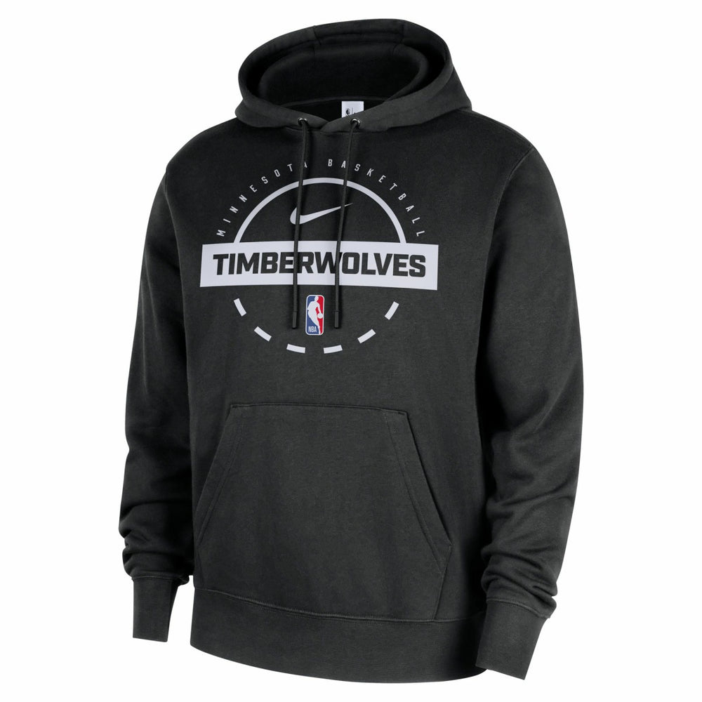 Nike - Minnesota Timberwolves 2025/26 Authentic Practice Club Pullover Hoodie - Black