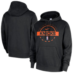 Nike - New York Knicks 2025/26 Authentic Practice Club Pullover Hoodie - Black