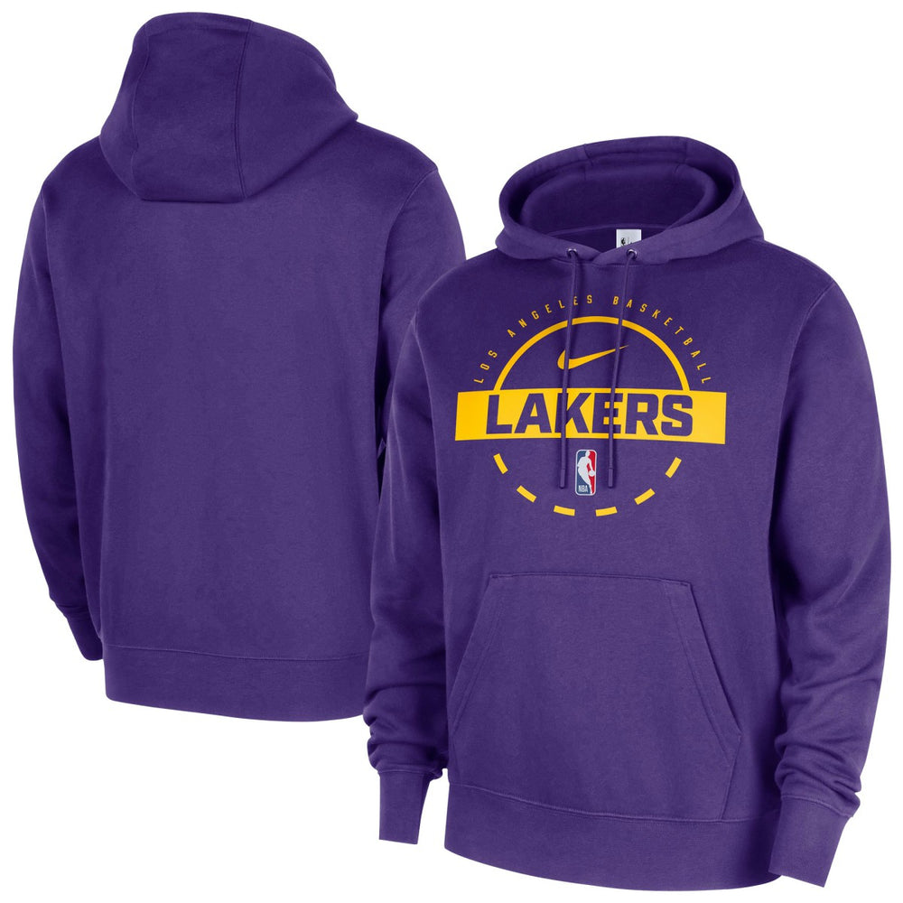 Nike - Los Angeles Lakers 2025/26 Authentic Practice Club Pullover Hoodie - Purple