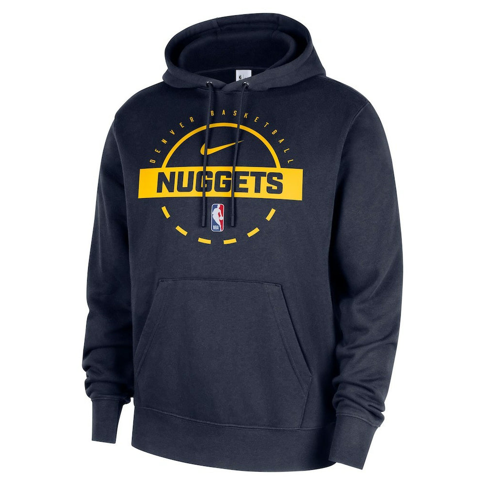 Nike - Denver Nuggets 2025/26 Authentic Practice Club Pullover Hoodie - Navy