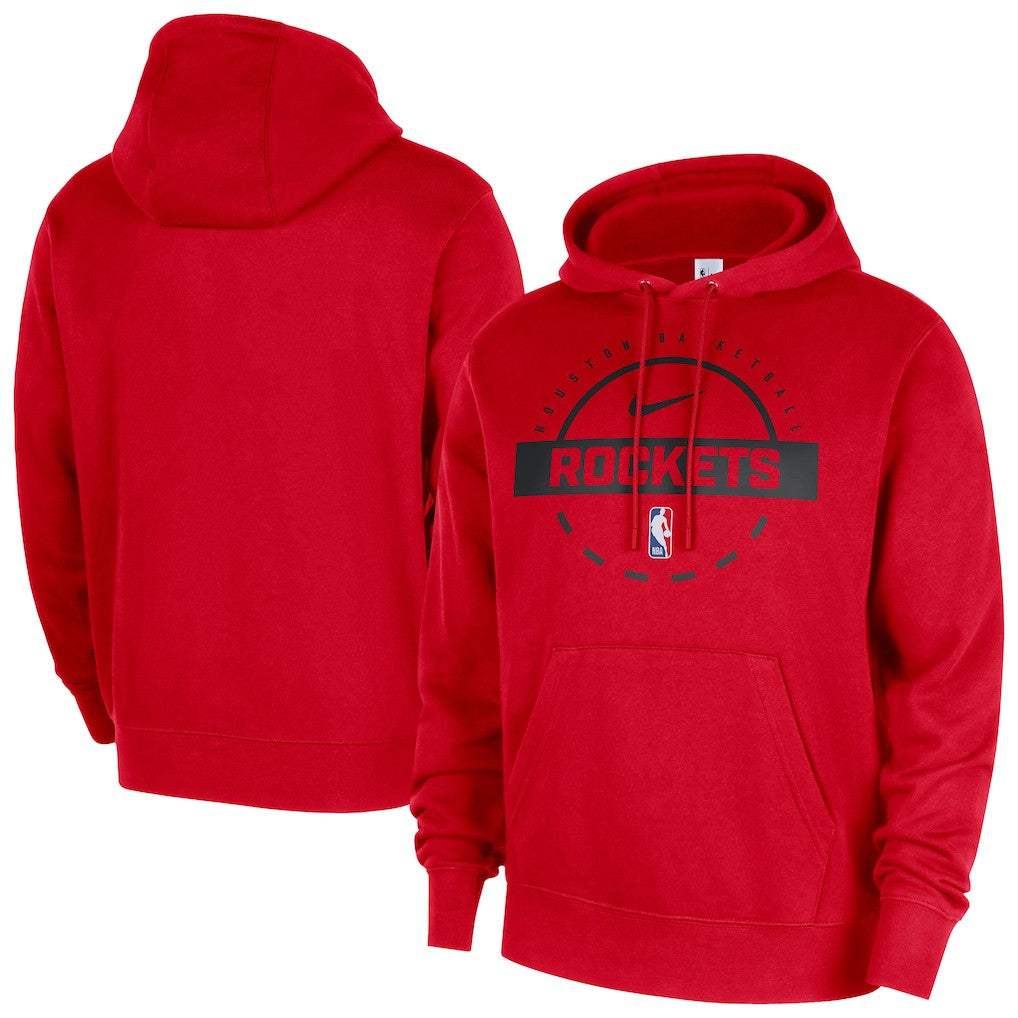 Nike - Houston Rockets 2025/26 Authentic Practice Club Pullover Hoodie - Red