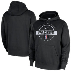 Nike - Indiana Pacers 2025/26 Authentic Practice Club Pullover Hoodie - Black