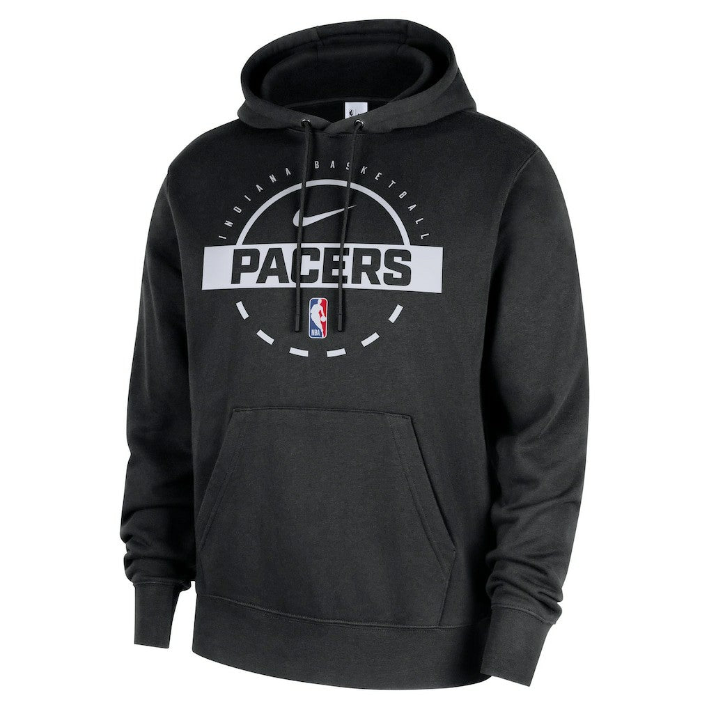 Nike - Indiana Pacers 2025/26 Authentic Practice Club Pullover Hoodie - Black