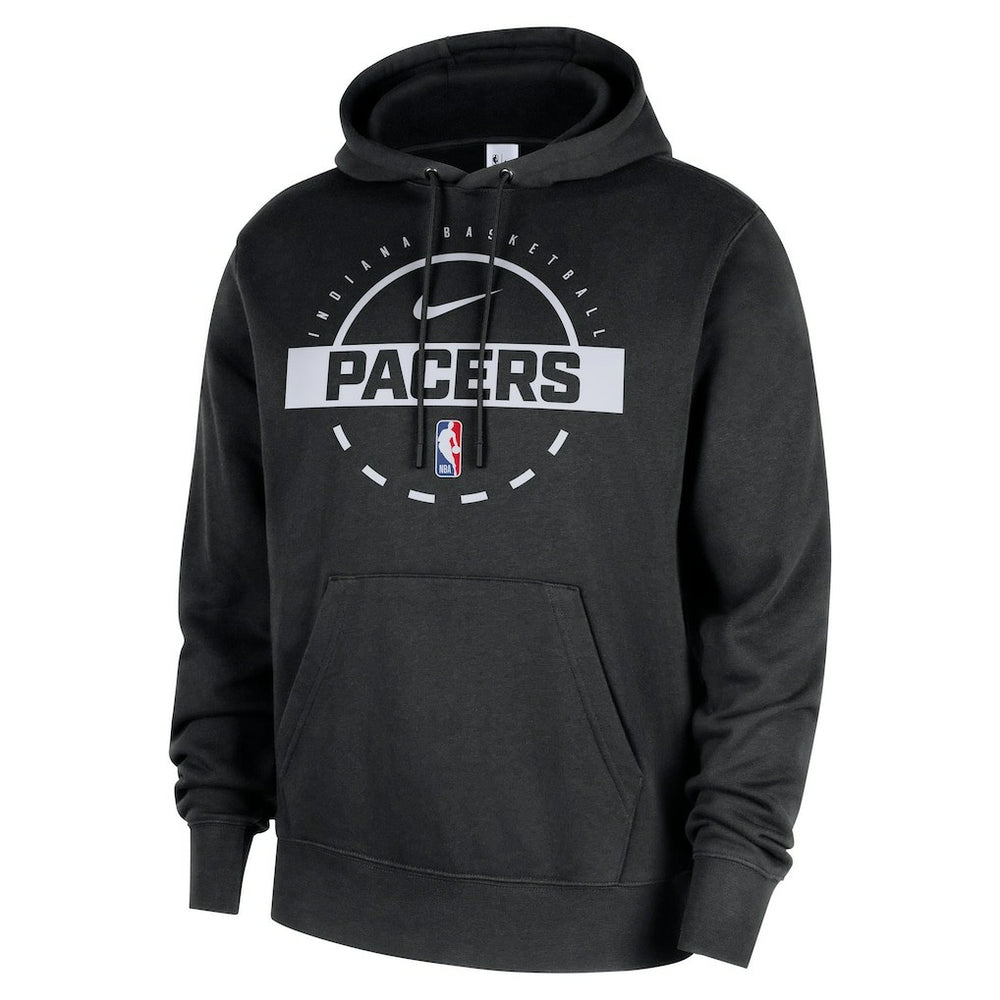 Nike - Indiana Pacers 2025/26 Authentic Practice Club Pullover Hoodie - Black