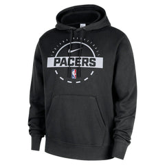 Nike - Indiana Pacers 2025/26 Authentic Practice Club Pullover Hoodie - Black
