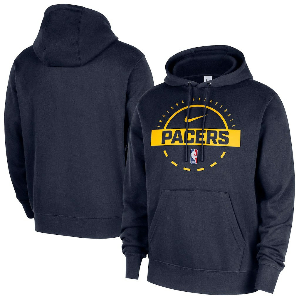 Nike - Indiana Pacers 2025/26 Authentic Practice Club Pullover Hoodie - Navy