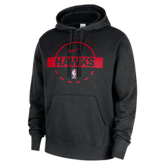 Nike - Atlanta Hawks 2025/26 Authentic Practice Club Pullover Hoodie - Black