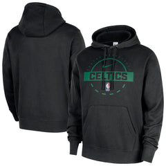 Nike - Boston Celtics 2025/26 Authentic Practice Club Pullover Hoodie - Black