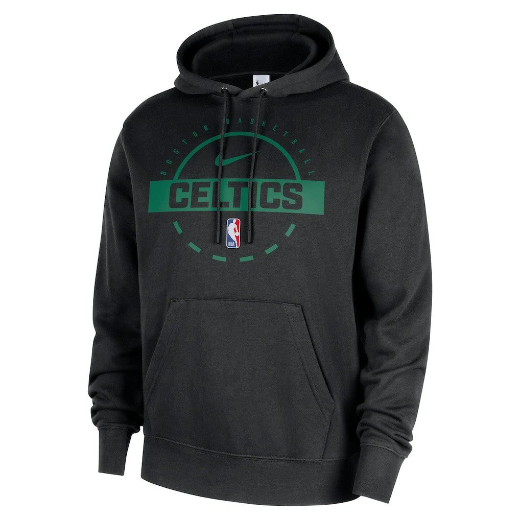 Nike - Boston Celtics 2025/26 Authentic Practice Club Pullover Hoodie - Black