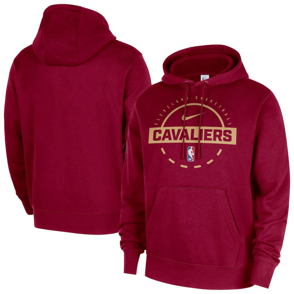 Nike - Cleveland Cavaliers 2025/26 Authentic Practice Club Pullover Hoodie - Wine