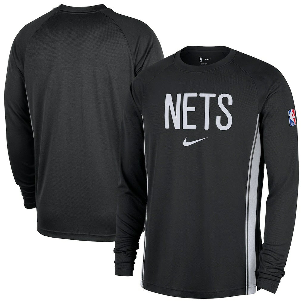 Nike - Brooklyn Nets 2025/26 Authentic Pre-Game Legend Dri-FIT Long Sleeve Shooting Shirt - Black