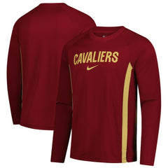 Nike - Cleveland Cavaliers 2025/26 Authentic Pre-Game Legend Dri-FIT Long Sleeve Shooting Shirt - Wine