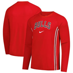 Nike - Chicago Bulls 2025/26 Authentic Pre-Game Legend Dri-FIT Long Sleeve Shooting Shirt - Red