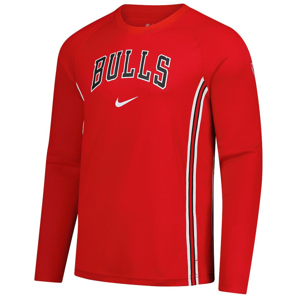 Nike - Chicago Bulls 2025/26 Authentic Pre-Game Legend Dri-FIT Long Sleeve Shooting Shirt - Red