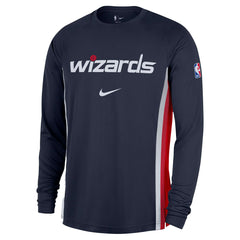 Nike - Washington Wizards 2025/26 Authentic Pre-Game Legend Dri-FIT Long Sleeve Shooting Shirt - Navy
