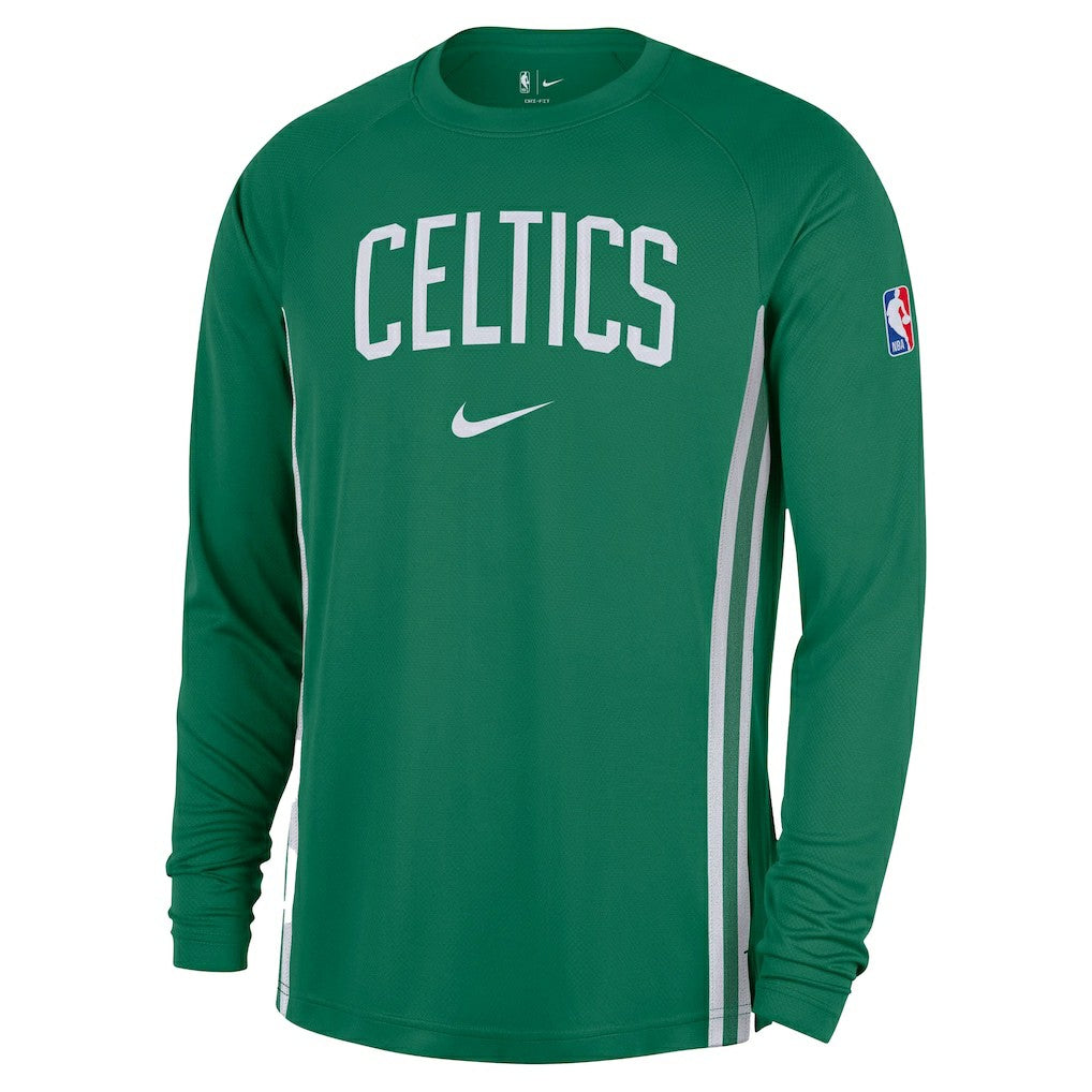 Nike - Boston Celtics 2025/26 Authentic Pre-Game Legend Dri-FIT Long Sleeve Shooting Shirt - Kelly Green