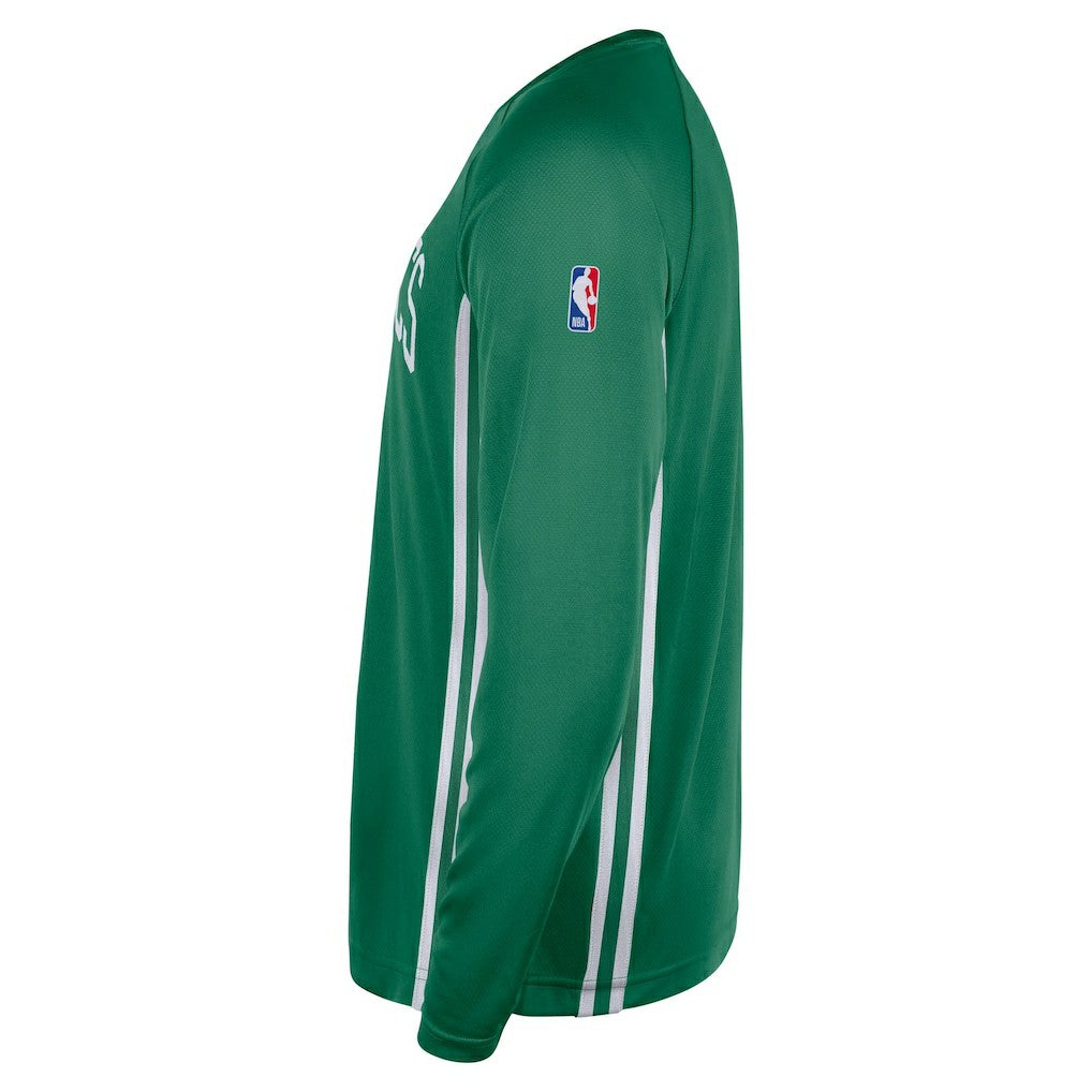 Nike - Boston Celtics 2025/26 Authentic Pre-Game Legend Dri-FIT Long Sleeve Shooting Shirt - Kelly Green